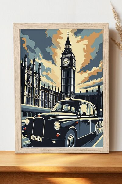 Luna Marissa Vintage αφίσα αυτοκινήτου - Αφίσα αυτοκινήτου από γυαλιστερό χαρ...