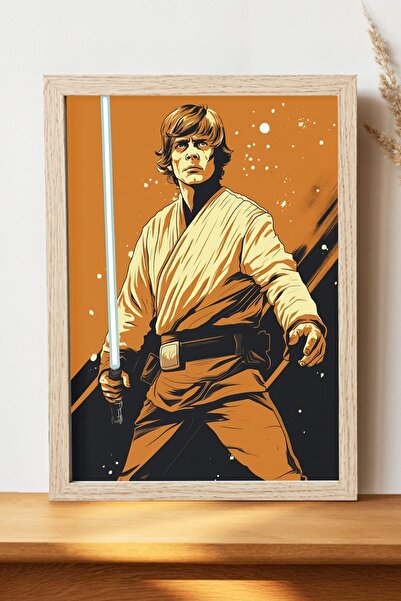 Luna Marissa Αφίσα Luke Skywalker - Αφίσα ψηφιακής τέχνης από χοντρό χαρτί χω...