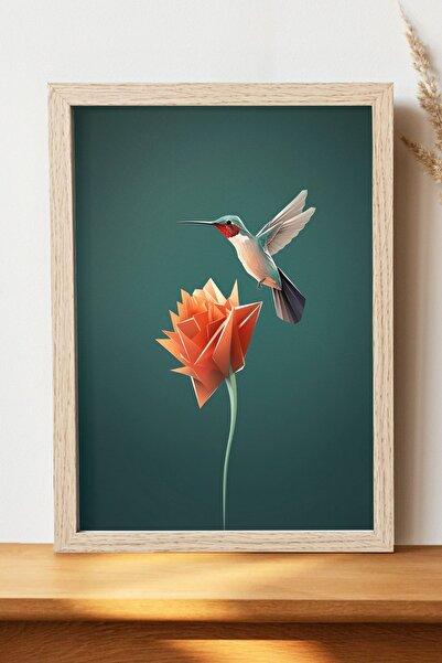 Luna Marissa Αφίσα Minimal Bird - Αφίσα τοίχου από γυαλιστερό χαρτί χωρίς πλα...