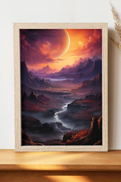 Luna Marissa Αφίσα τοπίων - Αφίσα τοίχου από γυαλιστερό χαρτί χωρίς πλαίσιο