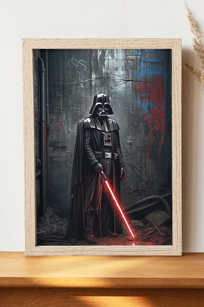 Luna Marissa Αφίσα Darth Vader - Αφίσα ψηφιακής τέχνης από χοντρό χαρτί χωρίς...