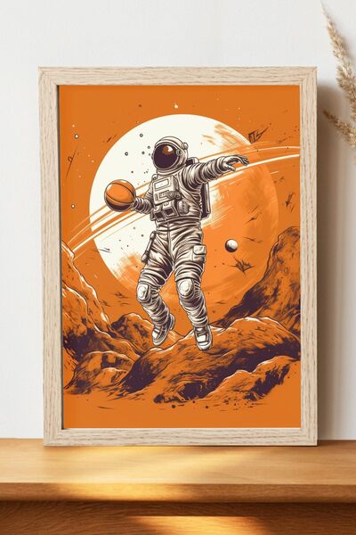 Luna Marissa Αφίσα αστροναύτη - Αφίσα τοίχου από γυαλιστερό χαρτί χωρίς πλαίσιο