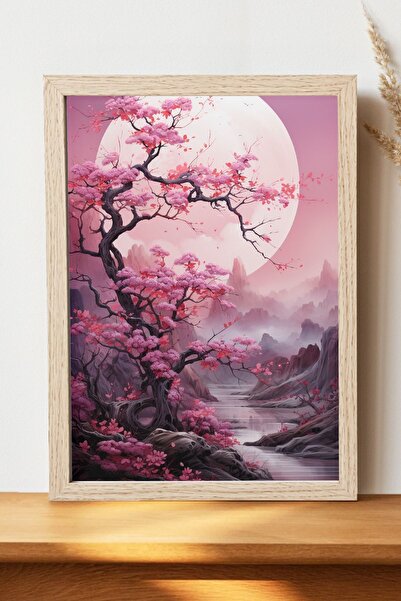 Luna Marissa Αφίσα Ροζ Δέντρο - Αφίσα τοίχου από γυαλιστερό χαρτί χωρίς πλαίσιο