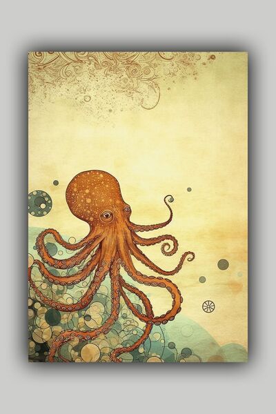 Luna Marissa Αφίσα με χταπόδι χωρίς πλαίσιο τοίχου