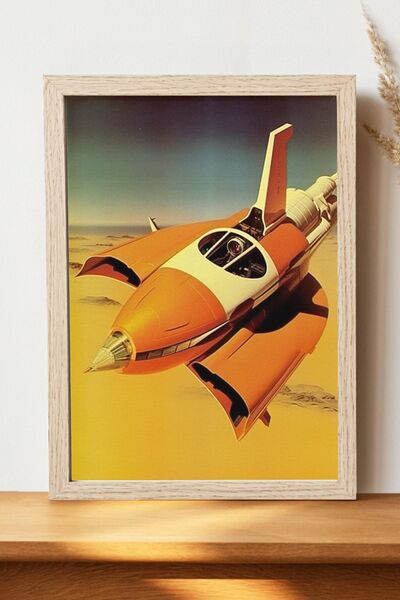 Luna Marissa Αφίσα ρετρό Sci-Fi - Αφίσα τοίχου από γυαλιστερό χαρτί χωρίς πλα...