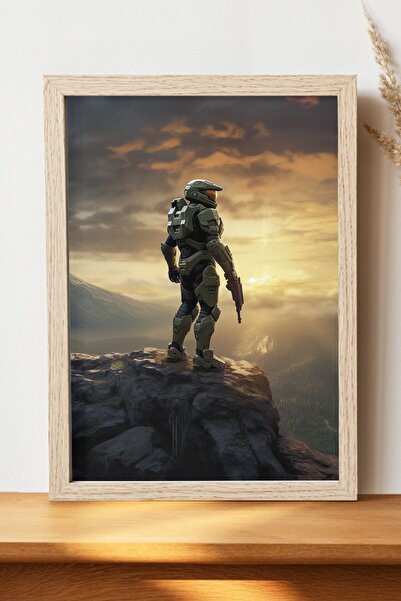 Luna Marissa Αφίσα Master Chief Halo - Αφίσα τοίχου από γυαλιστερό χαρτί χωρί...
