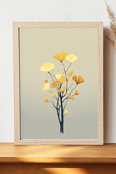 Luna Marissa Αφίσα με κίτρινο λουλούδι - Αφίσα τοίχου από γυαλιστερό χαρτί χω...