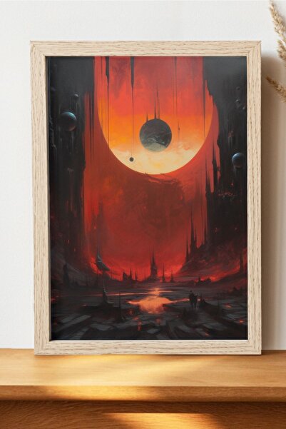 Luna Marissa Καλλιτεχνική αφίσα Planet - Ψηφιακή αφίσα τέχνης χωρίς πλαίσιο