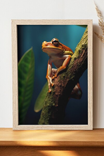 Luna Marissa Αφίσα βατράχου - Αφίσα τοίχου από γυαλιστερό χαρτί χωρίς πλαίσιο