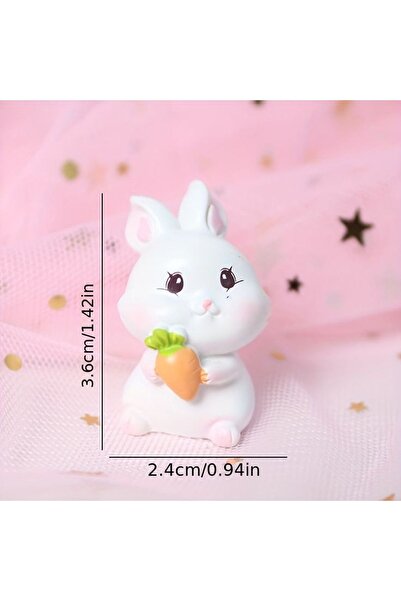 ÇAĞATÖLYE Silikon Kalıbı 1 Adet Minik Tavşan Rabbit Biblo Mum  Mold Kalıbı 3,...