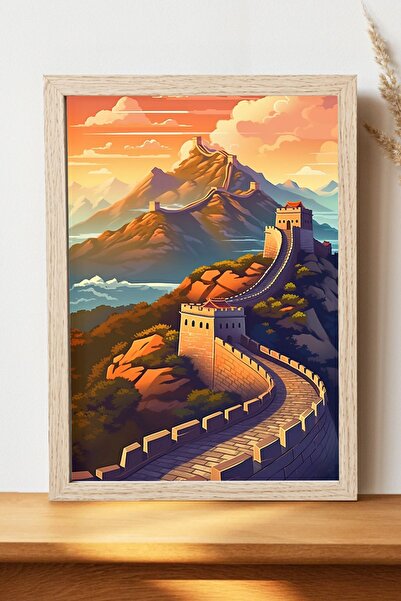 Luna Marissa Αφίσα Το Σινικό Τείχος της Αιγίνης - Αφίσα τοίχου από γυαλιστερό...