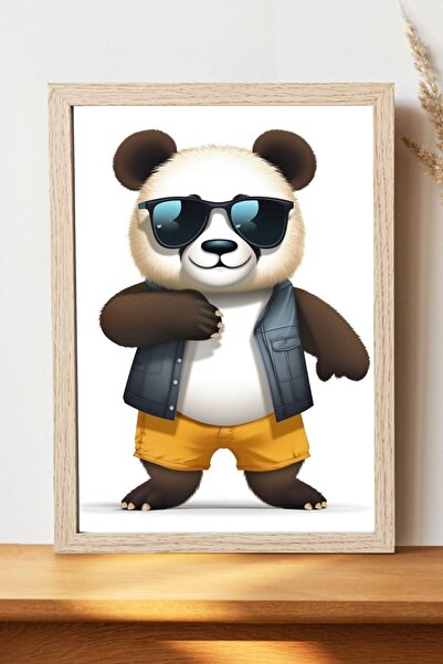 Luna Marissa Αφίσα Panda - Αφίσα τοίχου από γυαλιστερό χαρτί χωρίς πλαίσιο