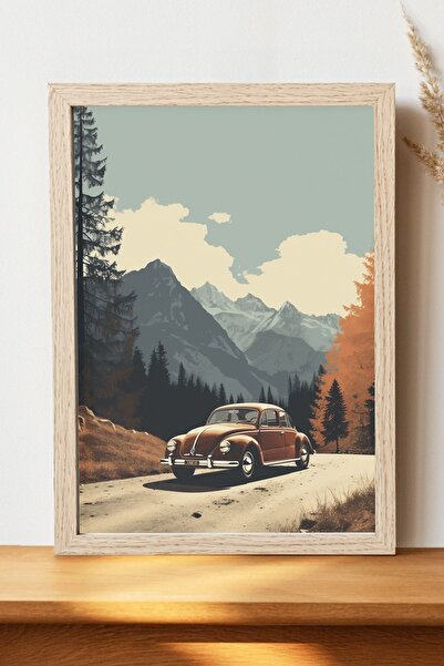 Luna Marissa Vintage αφίσα αυτοκινήτου - Αφίσα αυτοκινήτου από γυαλιστερό χαρ...