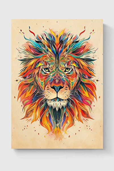 Luna Marissa Καλλιτεχνική αφίσα λιονταριού χωρίς πλαίσιο τοίχου
