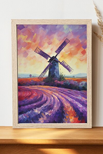 Luna Marissa Αφίσα με λεβάντα - Αφίσα ψηφιακής τέχνης από χοντρό χαρτί χωρίς ...