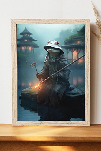 Luna Marissa Αφίσα βατράχου - Αφίσα τοίχου από γυαλιστερό χαρτί χωρίς πλαίσιο