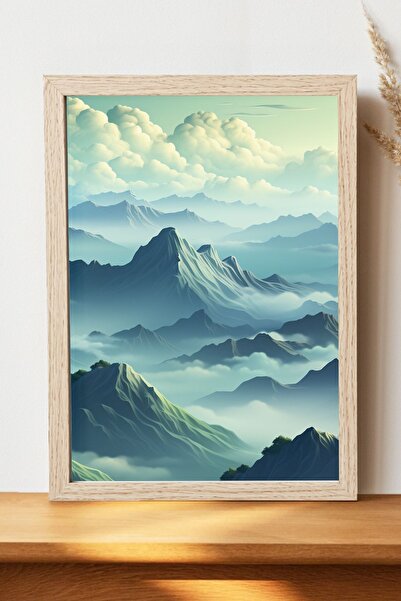 Luna Marissa Αφίσα βουνού - Αφίσα τοίχου από γυαλιστερό χαρτί χωρίς πλαίσιο