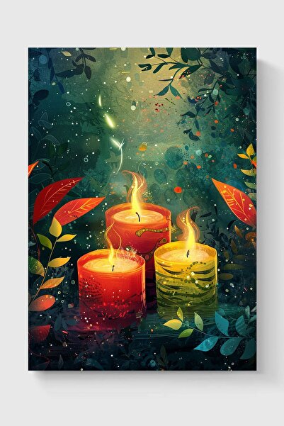 Luna Marissa Καλλιτεχνική αφίσα με κερί χωρίς πλαίσιο τοίχου