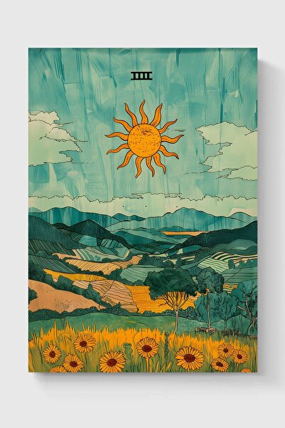 Luna Marissa Διακοσμητική αφίσα Sun Landscape χωρίς πλαίσιο