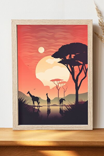 Luna Marissa Αφίσα τοπίων - Αφίσα τοίχου από γυαλιστερό χαρτί χωρίς πλαίσιο