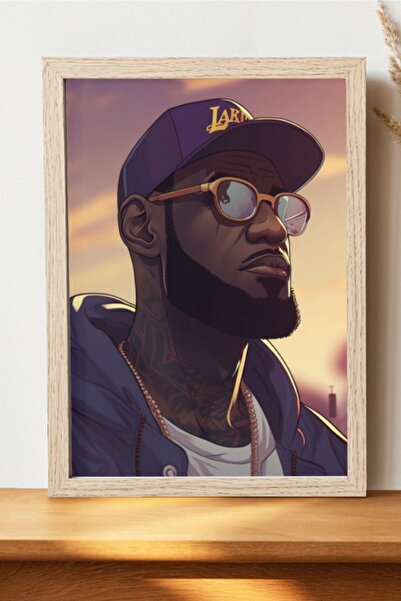 Luna Marissa Αφίσα Lakers Lebron James - Αφίσα τοίχου χωρίς πλαίσιο