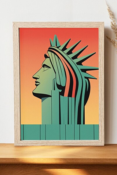Luna Marissa Αφίσα το άγαλμα της ελευθερίας - Αφίσα τοίχου από γυαλιστερό χαρ...