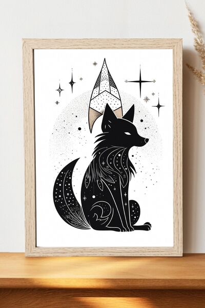 Luna Marissa Αφίσα γάτας - Αφίσα τοίχου από γυαλιστερό χαρτί χωρίς πλαίσιο