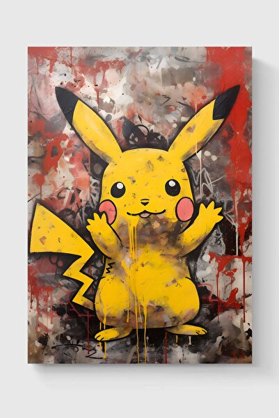 Luna Marissa Αφίσα γκράφιτι Pikaçu χωρίς πλαίσιο τοίχου
