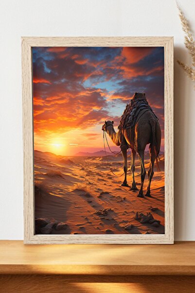 Luna Marissa Αφίσα Camel - Αφίσα τοίχου από γυαλιστερό χαρτί χωρίς πλαίσιο