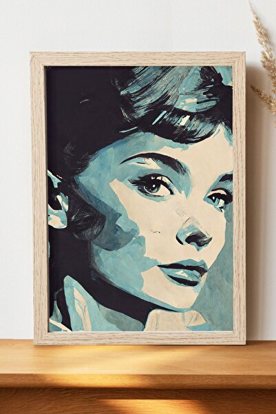 Luna Marissa Αφίσα Audrey Hepburn - Αφίσα ψηφιακής τέχνης από χοντρό χαρτί χω...