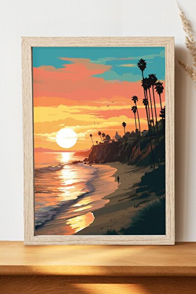 Luna Marissa Αφίσα τοπίων - Αφίσα τοίχου από γυαλιστερό χαρτί χωρίς πλαίσιο