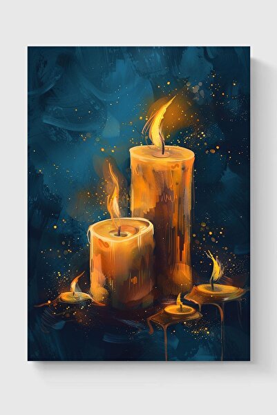 Luna Marissa Καλλιτεχνική αφίσα με κερί χωρίς πλαίσιο τοίχου