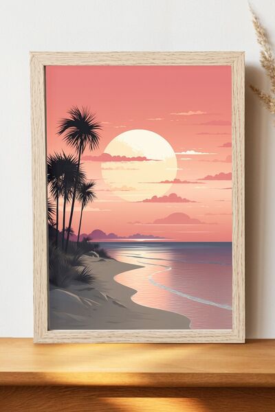 Luna Marissa Αφίσα Μαϊάμι - Αφίσα τοίχου από γυαλιστερό χαρτί χωρίς πλαίσιο