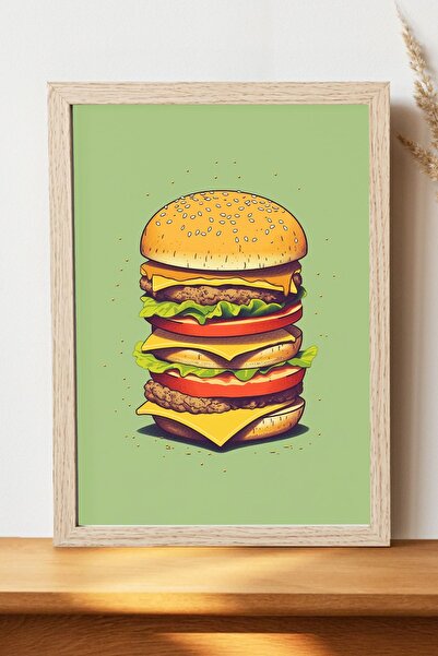 Luna Marissa Αφίσα Χάμπουργκερ - Αφίσα τοίχου από γυαλιστερό χαρτί χωρίς πλαίσιο