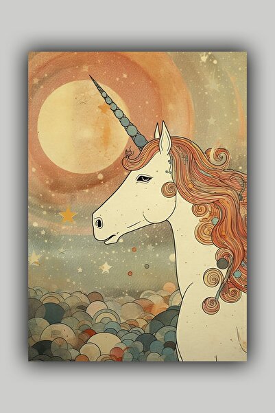 Luna Marissa Διακοσμητική αφίσα Unicorn Αφίσα τοίχου χωρίς πλαίσιο