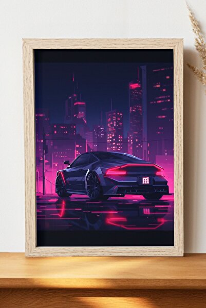 Luna Marissa Φουτουριστική αφίσα αυτοκινήτου - Αφίσα τοίχου από γυαλιστερό χα...