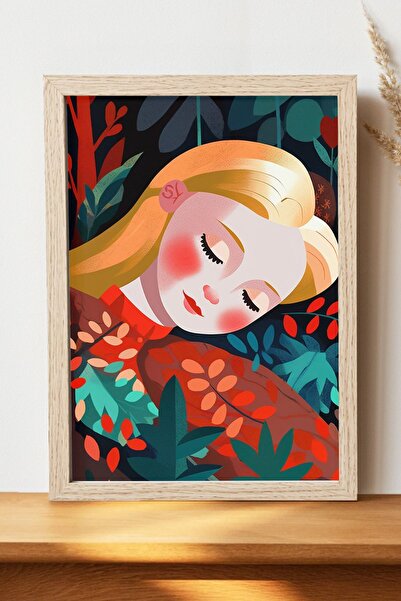 Luna Marissa Εικονογράφηση Γυναικεία αφίσα - Αφίσα τοίχου από γυαλιστερό χαρτ...