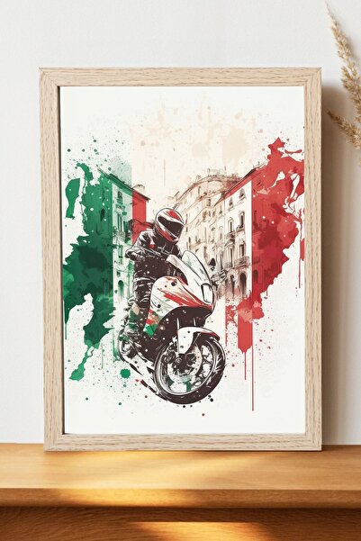 Luna Marissa Αφίσα Italy Motorcyclist - Αφίσα τοίχου από γυαλιστερό χαρτί χωρ...