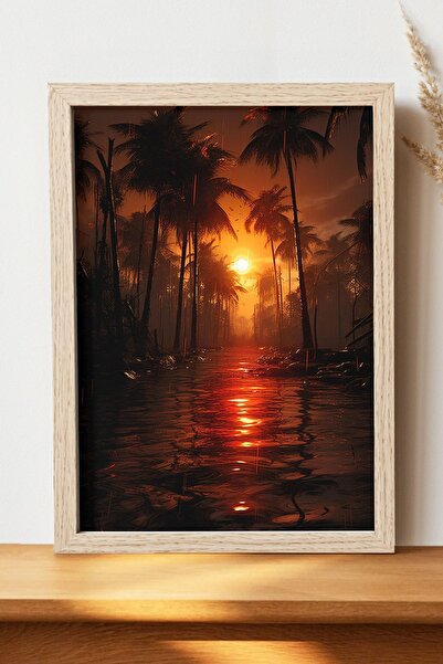 Luna Marissa Αφίσα ηλιοβασιλέματος - Αφίσα τοίχου από γυαλιστερό χαρτί χωρίς ...