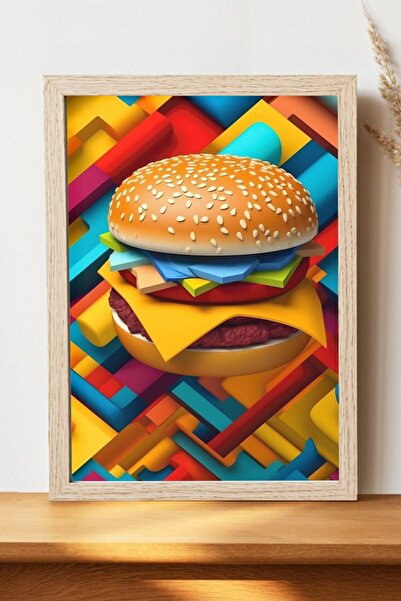 Luna Marissa Αφίσα Χάμπουργκερ - Αφίσα τοίχου από γυαλιστερό χαρτί χωρίς πλαίσιο
