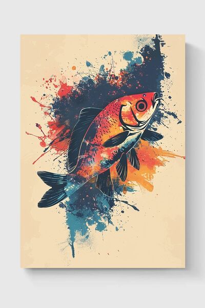 Luna Marissa Καλλιτεχνική αφίσα ψαριών χωρίς πλαίσιο τοίχου