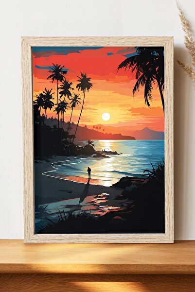 Luna Marissa Αφίσα τοπίων - Αφίσα τοίχου από γυαλιστερό χαρτί χωρίς πλαίσιο