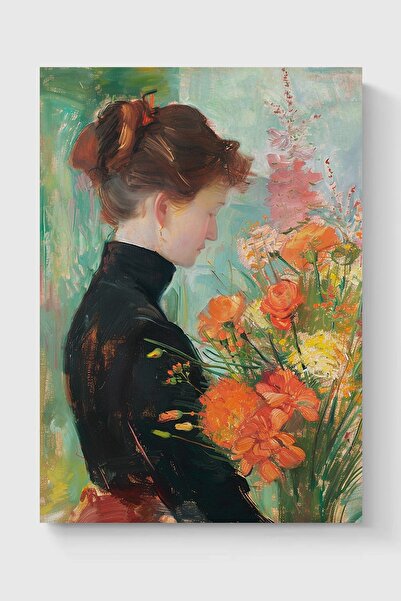 Luna Marissa Καλλιτεχνική αφίσα με λουλούδια για κορίτσια χωρίς πλαίσιο