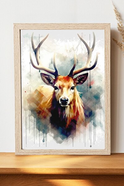 Luna Marissa Αφίσα ελαφιών - Αφίσα τοίχου από γυαλιστερό χαρτί χωρίς πλαίσιο