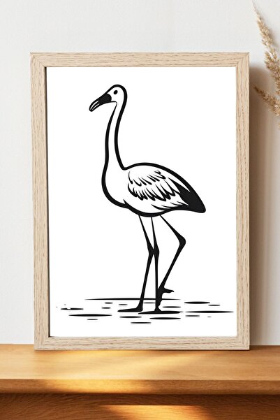 Luna Marissa Αφίσα Flamingo - Αφίσα τοίχου από γυαλιστερό χαρτί χωρίς πλαίσιο