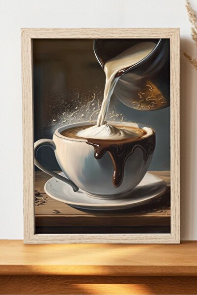 Luna Marissa Καλλιτεχνική αφίσα Milk Coffee - Διακοσμητική ψηφιακή αφίσα χωρί...