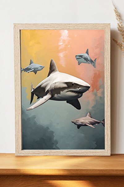 Luna Marissa Αφίσα καρχαρία - Αφίσα τοίχου από γυαλιστερό χαρτί χωρίς πλαίσιο