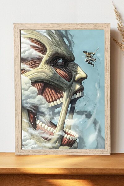 Luna Marissa Attack on Titan Face Poster - Çerçevesiz Parlak Kağıt Duvar Posteri