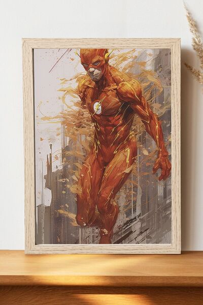 Luna Marissa The Flash Poster - Ψηφιακή αφίσα τέχνης από χοντρό χαρτί χωρίς π...