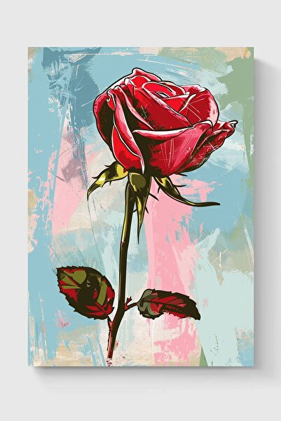 Luna Marissa Αφίσα με κόκκινο τριαντάφυλλο χωρίς πλαίσιο